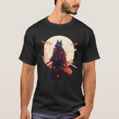 Samurai Wolf Japanese Anime T-Shirt (Vorderseite)