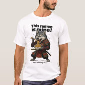 Samurai Wolf Ramen Basic T - Shirt (Vorderseite)