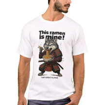 Samurai Wolf Ramen Basic T - Shirt