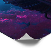 Samurai woman warrior with katana — Japanese cultu Poster (Ecke)