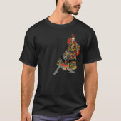 Samurai Zeichnete sein Schwert T-Shirt (Vorderseite)