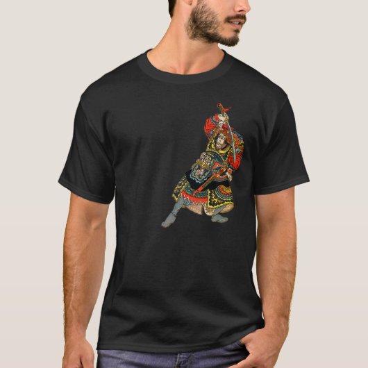 Samurai Zeichnete sein Schwert T-Shirt (Vorderseite)