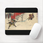 Samuraikampf im Schnee circa 1890 Mousepad (Mit Mouse)