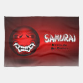 Samuraimoji-Kochwäsche Geschirrtuch (Horizontal)