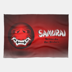 Samuraimoji-Kochwäsche Geschirrtuch