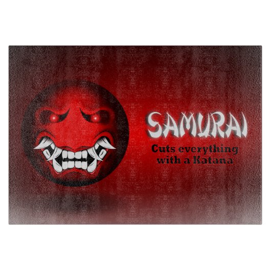 Samuraimoji-Schneidebrett Schneidebrett (Vorderseite)