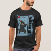 Samurainimals Bulldog Waffe T-Shirt (Vorderseite)