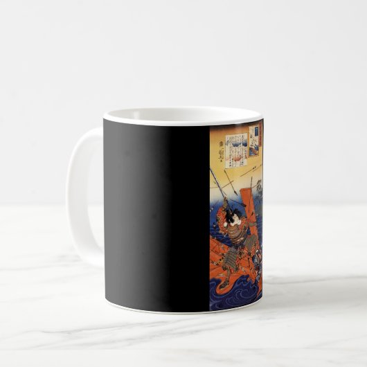 Samurais am Krieg, circa 1800's Kaffeetasse (Vorderseite Links)