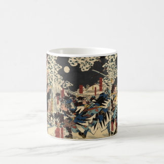 Samurais am Krieg im Schnee circa 1800's Kaffeetasse