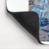 Samurais, die auf die Rückseiten der Krabben C. Mousepad (Ecke)