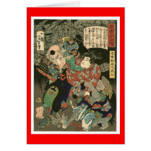 Samurais, die Tengu, circa 1866 kämpfen