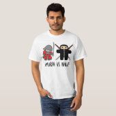Samurais gegen Ninja T-Shirt (Vorne ganz)