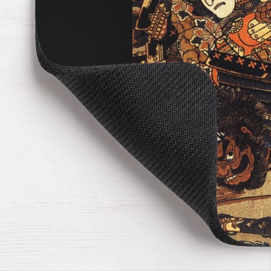 Samurais im Kampf, circa 1800's Mousepad (Ecke)