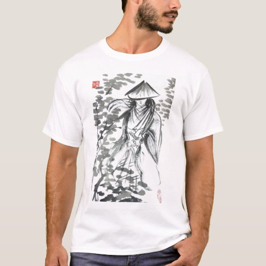 Samurais in den Forst Männern und im Unisext-shirt T-Shirt (Vorderseite)