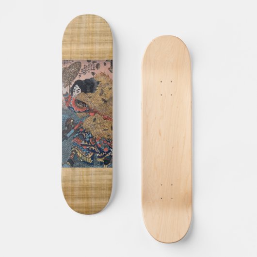 Samurais in der Tarnung Skateboard (Vorderseite)