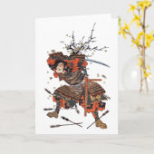 Samurais Karte (Gelbe Blume)