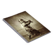 Samurais mit angehobener Klinge, c.1860 Notizblock (Rechte Seite)