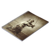 Samurais mit angehobener Klinge, c.1860 Notizblock (Linke Seite)