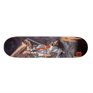Samurais mit Klinge-Skateboard Skateboard