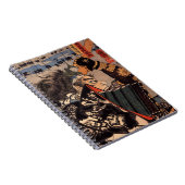 Samurais mit schöner Drache-Rüstung Notizblock (Rechte Seite)