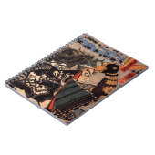 Samurais mit schöner Drache-Rüstung Notizblock (Linke Seite)