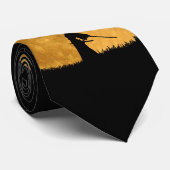 Samurais mit Vollmond Krawatte (Gerollt)