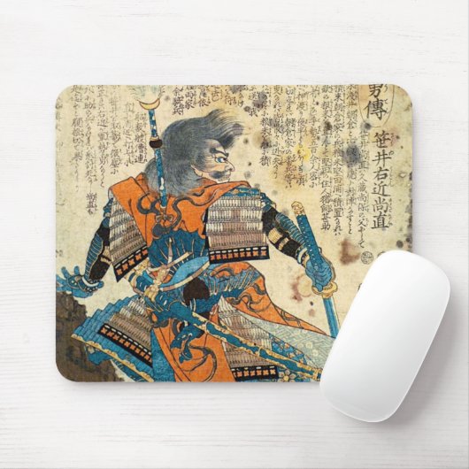 Samurais Orenji Mousepad (Mit Mouse)