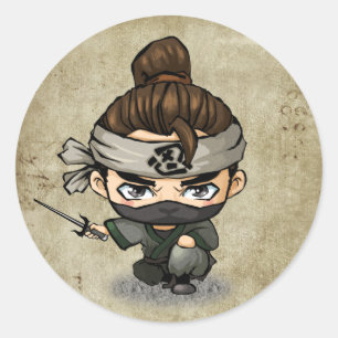 Samurais und Ninja Aufkleber - Aoshi