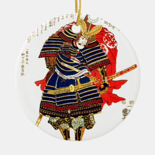 Samurais - Utagawa Kuniyoshi 歌川国芳 Keramik Ornament
