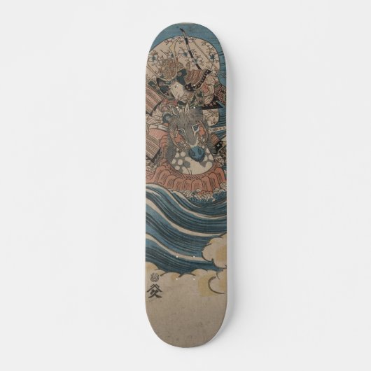Samurais zu Pferd circa 1830 Skateboard (Vorne)