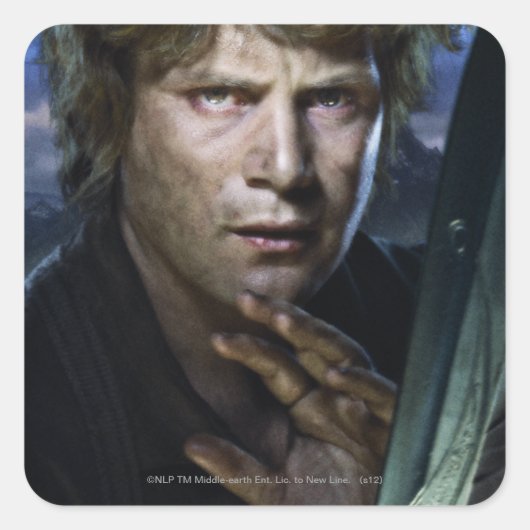 Samwise Quadratischer Aufkleber (Vorderseite)