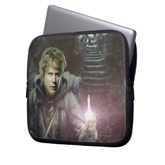 Samwise und SHELOB™ Laptopschutzhülle (Vorderseite Links)