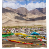 Samye Kloster Luftbild - Tibet, Asien Duschvorhang (Vorderseite)
