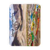 Samye Kloster Luftbild - Tibet, Asien Magnet (Vertikal)