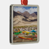 Samye Kloster Luftbild - Tibet, Asien Ornament Aus Metall (Rechts)