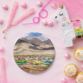 Samye Kloster Luftbild - Tibet, Asien Pappteller (Party)