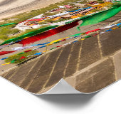 Samye Kloster Luftbild - Tibet, Asien Poster (Ecke)