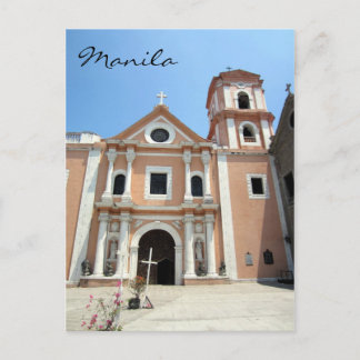 san agustin church manila postkarte
