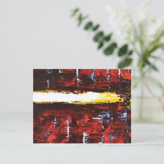 "San Andreas" - Moderne Abstrakte Kunst Postkarte (Stehend Vorderseite)