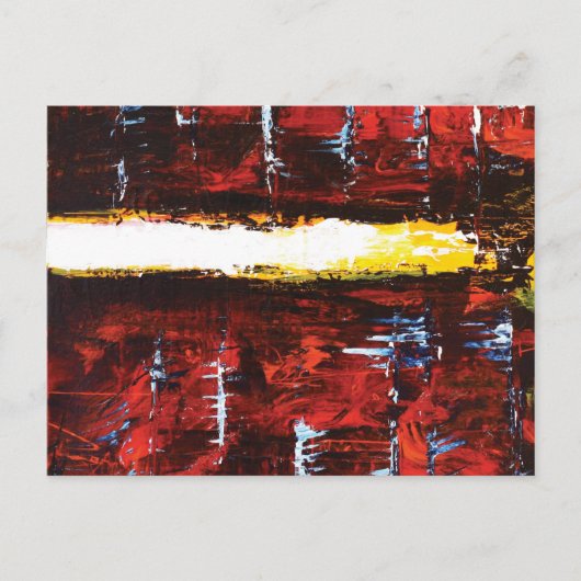 "San Andreas" - Moderne Abstrakte Kunst Postkarte (Vorderseite)