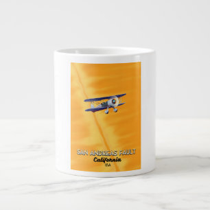San-Andreas-Verwerfung Kalifornien USA Reiseplakat Jumbo-Tasse