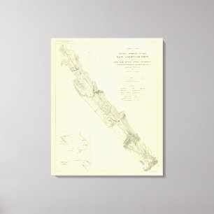 San- Andreasriß nahe Fort Ross Leinwanddruck