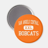San Angelo Central - Bobcats - Hoch über der Leven Magnet (Vorderseite/Rückseite)