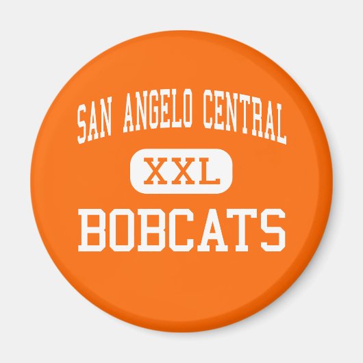 San Angelo Central - Bobcats - Hoch über der Leven Magnet (Vorne)