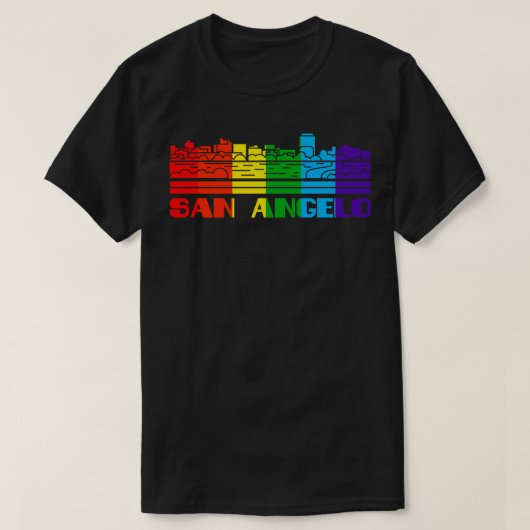 San Angelo Pride San Angelo LGBT Geschenk für LGBT T-Shirt (Design vorne)