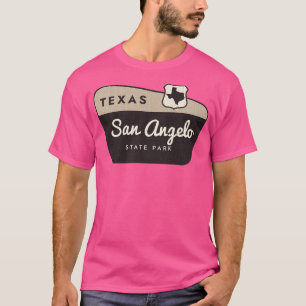 San Angelo Staat Park Texas Begrüßungszeichen T-Shirt