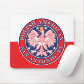 San Antonia Texas Polnischer Adler Mousepad (Mit Mouse)