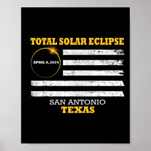 San Antonio 2024 Solar Eclipse 2024 040824 Eclipse Poster