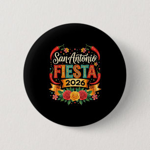 San Antonio 2026 Fiesta Cinco de Mayo Texas Kultur Button