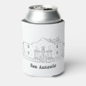 San Antonio Alamo Vacation Kunst, Dichtung und Mus Dosenkühler (Kanne Rückseite)